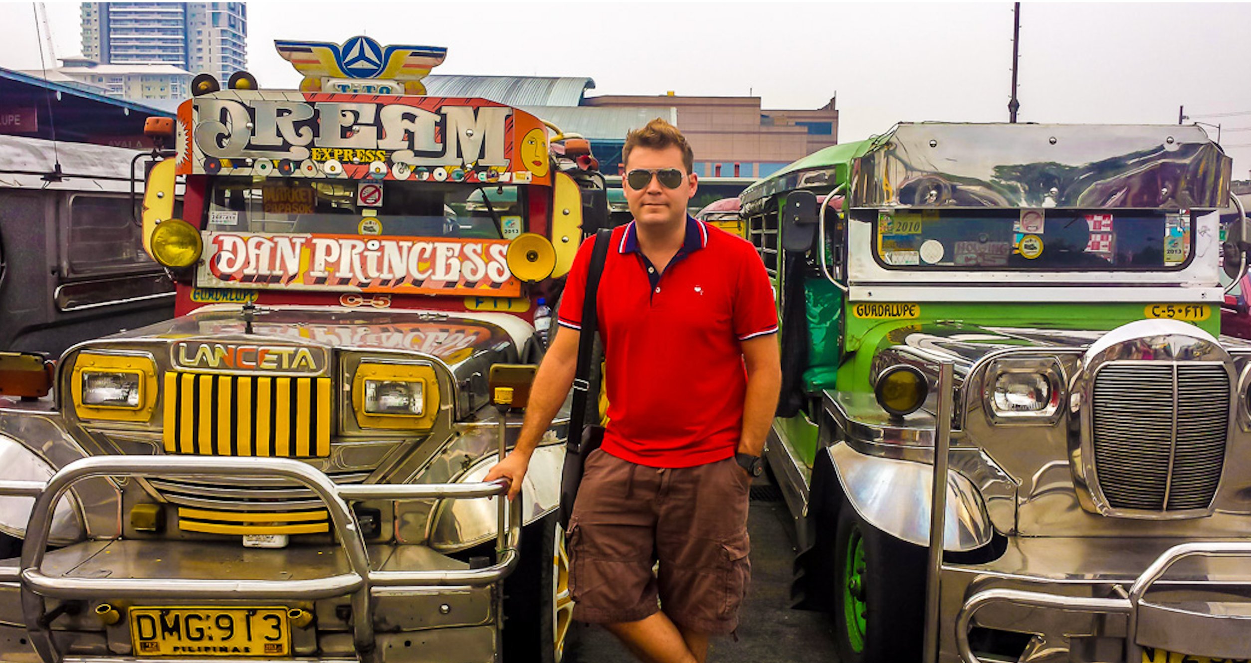Ben Farrell among the jeepneys in Manila — a city whose contact centre workforce commutes hours to do one of the most demanding jobs in customer experience