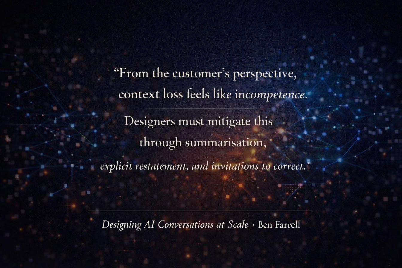 Quote from Designing AI Conversations at Scale