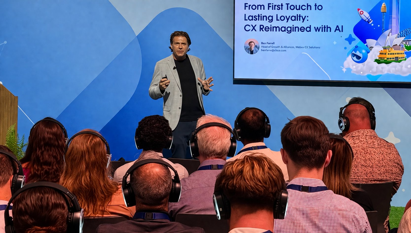 Ben Farrell keynote at Agentforce World Tour Sydney